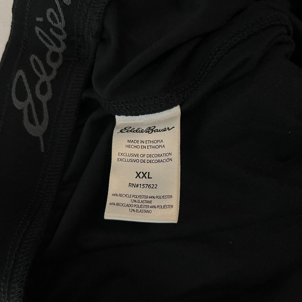 Eddie Bauer Sweat Shorts Men's Size‎ 2XL Black Lounge Drawstring New NWT - Picture 11 of 11